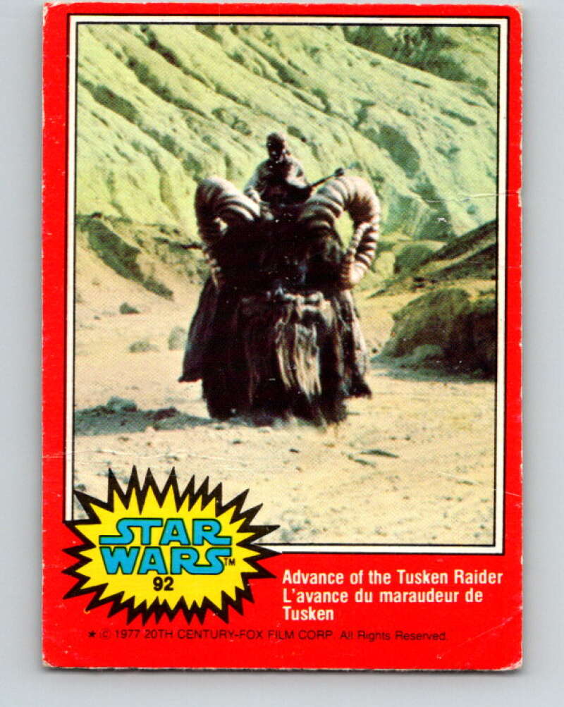 1977 OPC Star Wars #92 Advance of the Tusken Raider V34133