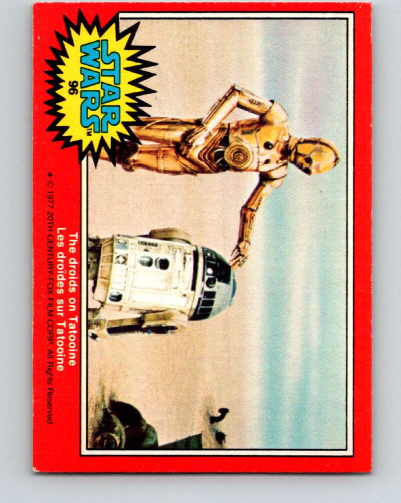 1977 OPC Star Wars #96 The droids on Tatooine V34158