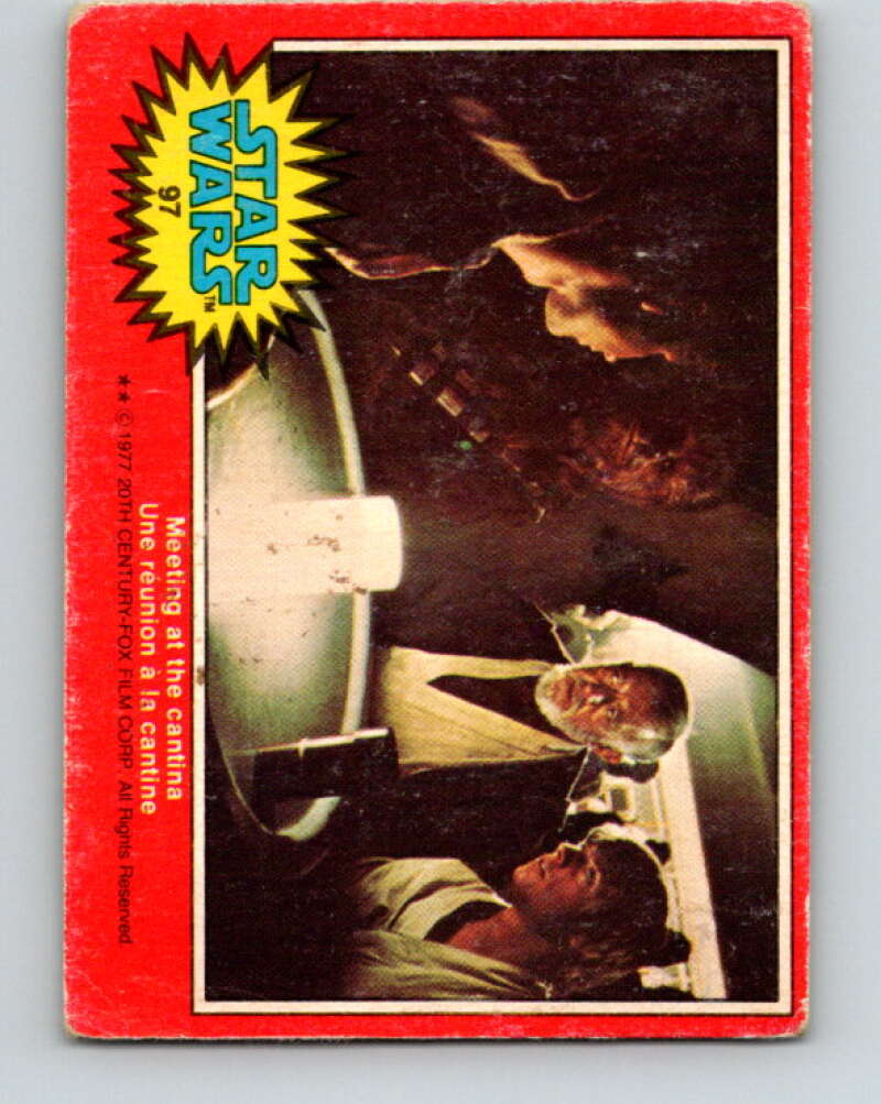 1977 OPC Star Wars #97 Meeting at the cantina V34172