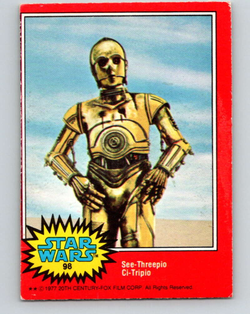 1977 OPC Star Wars #98 See-Threepio V34176