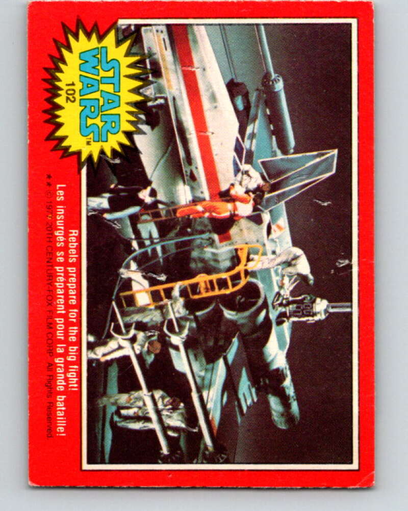 1977 OPC Star Wars #102 Rebels prepare for the big fight! V34202