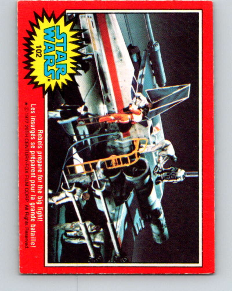 1977 OPC Star Wars #102 Rebels prepare for the big fight! V34204