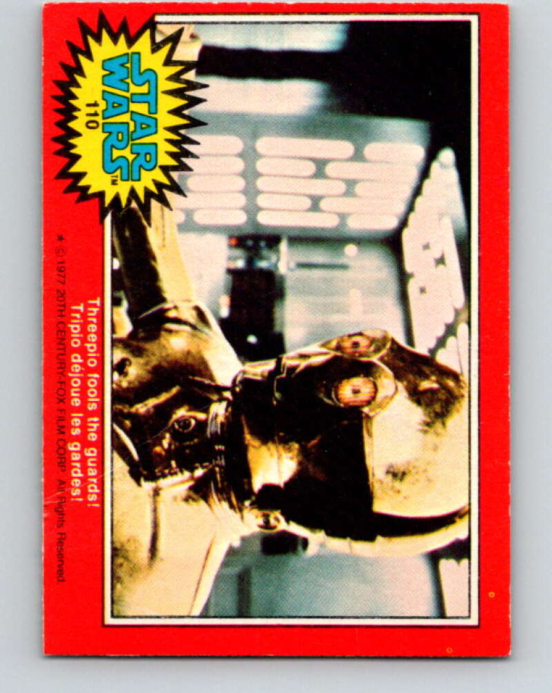 1977 OPC Star Wars #110 Threepio fools the guards! V34257