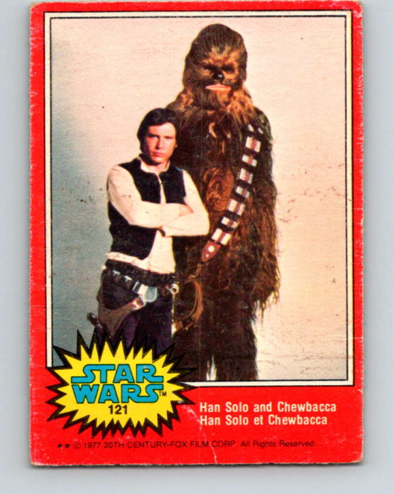 1977 OPC Star Wars #121 Han Solo and Chewbacca V34353