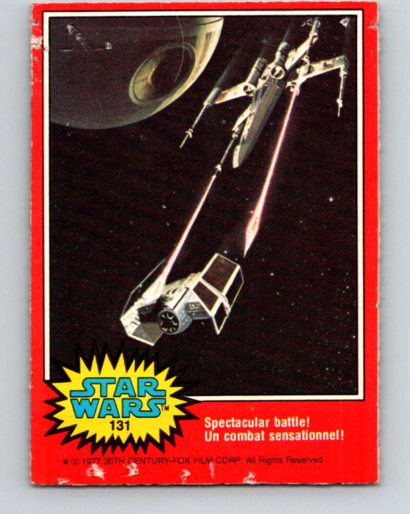 1977 OPC Star Wars #131 Spectacular battle! V34441