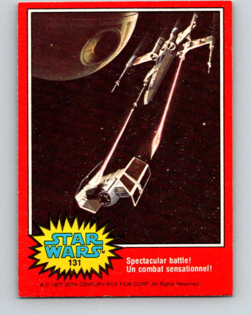 1977 OPC Star Wars #131 Spectacular battle! V34443