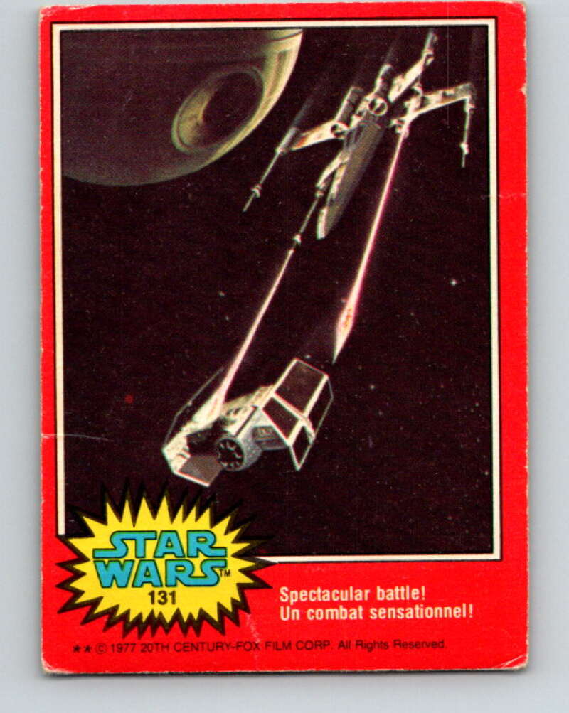 1977 OPC Star Wars #131 Spectacular battle! V34446