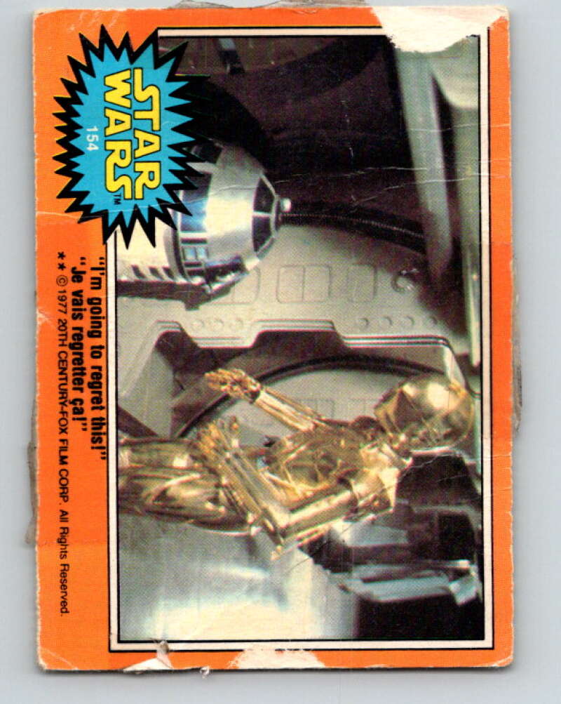 1977 OPC Star Wars #154 I'm going to regret this! V34477