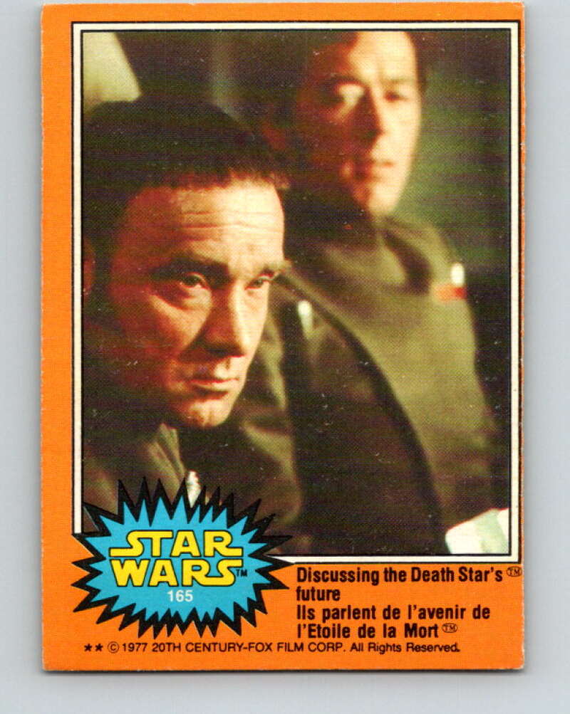 1977 OPC Star Wars #165 Discussing the Death Star's future V34484