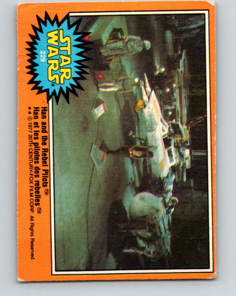 1977 OPC Star Wars #229 Han and the Rebel Pilots V34561