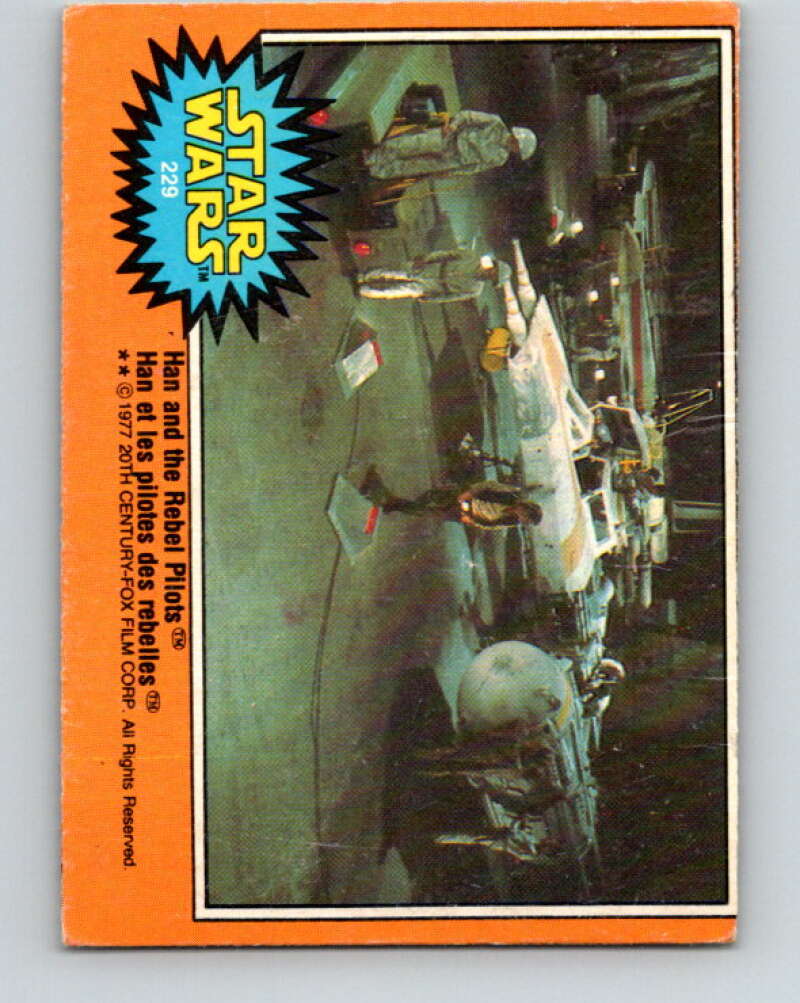 1977 OPC Star Wars #229 Han and the Rebel Pilots V34562