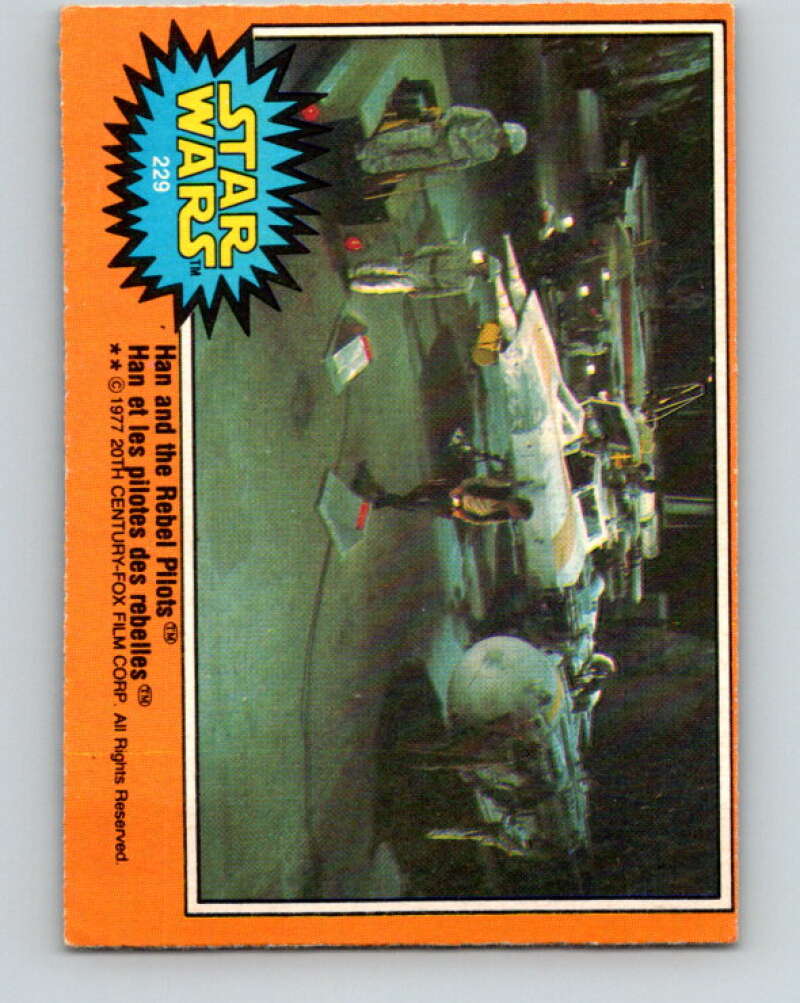 1977 OPC Star Wars #229 Han and the Rebel Pilots V34563