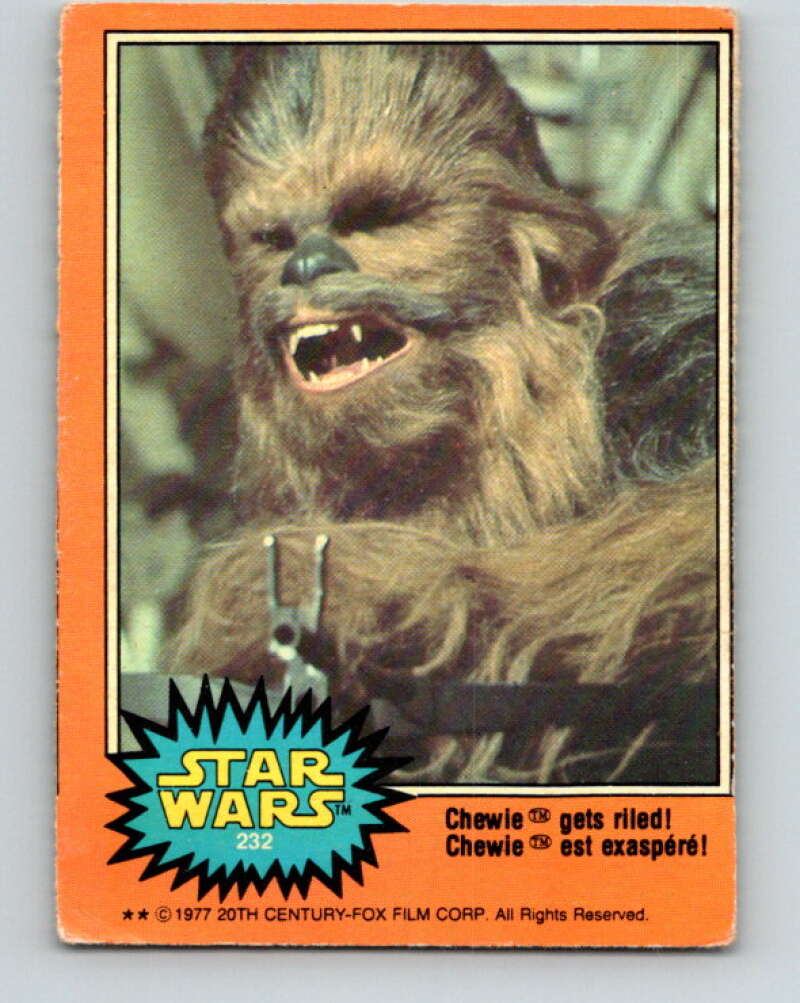 1977 OPC Star Wars #232 Chewie gets riled! V34567