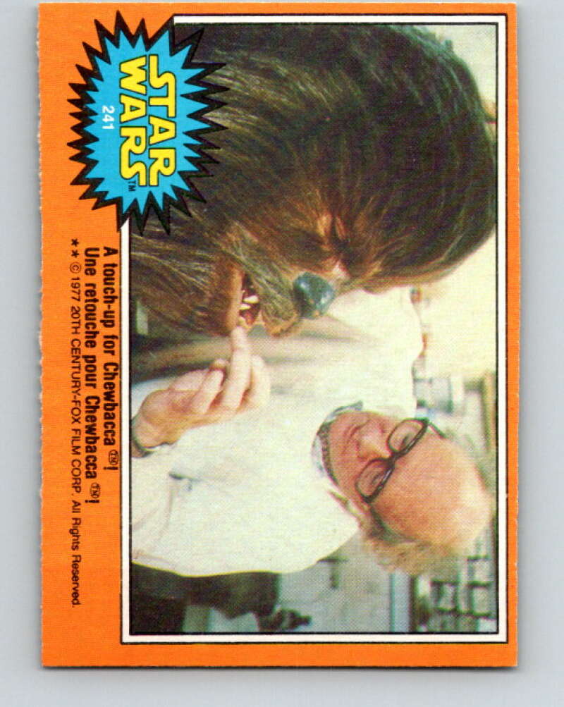 1977 OPC Star Wars #241 A touch-up for Chewbacca! V34575
