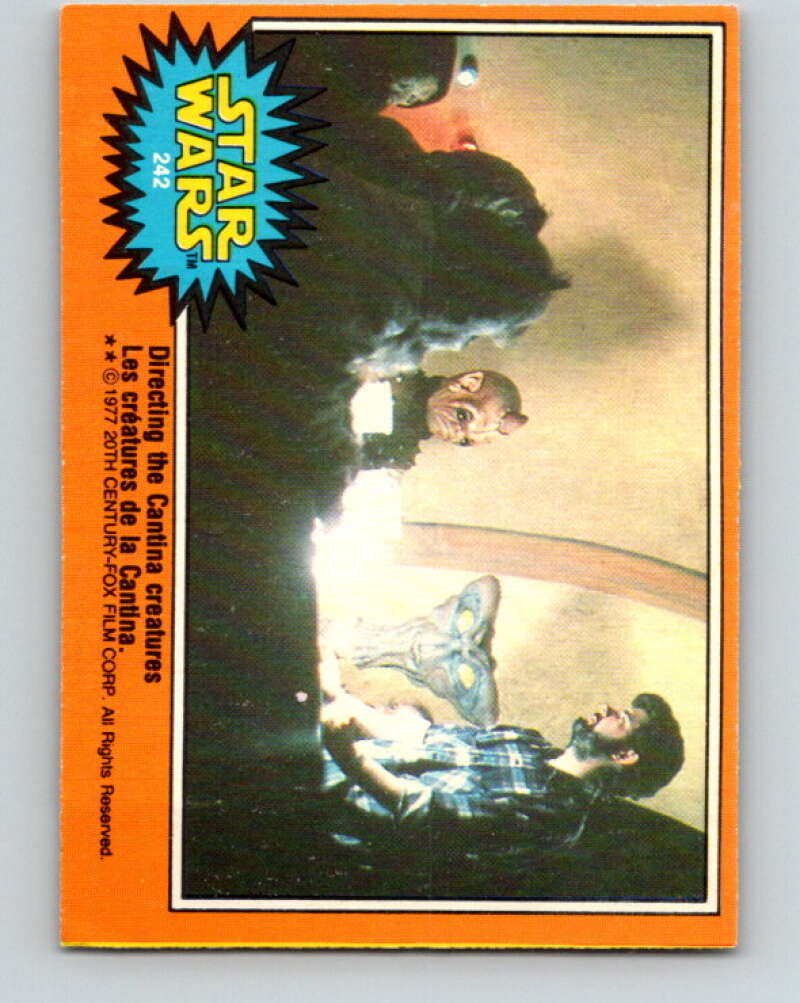 1977 OPC Star Wars #242 Directing the Cantina creatures V34577