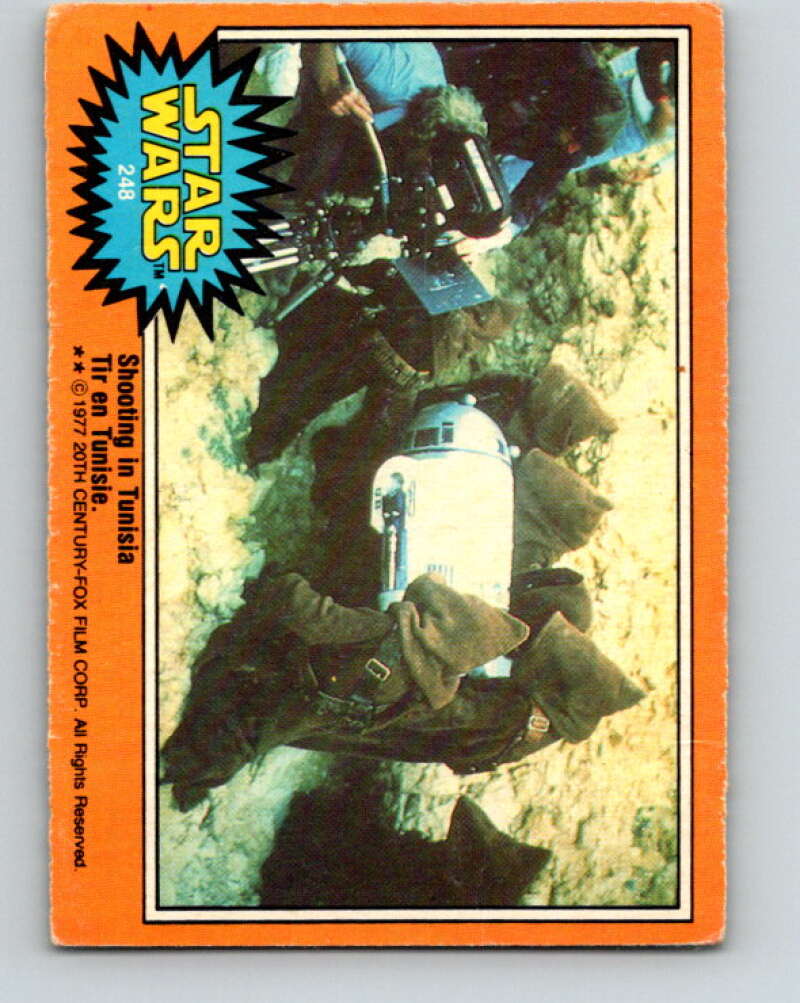 1977 OPC Star Wars #248 Shooting in Tunisia V34585