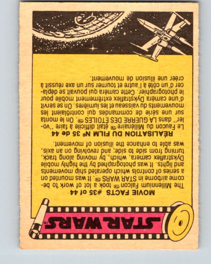 1977 OPC Star Wars #251 Filming explosions on the Death Star V34590
