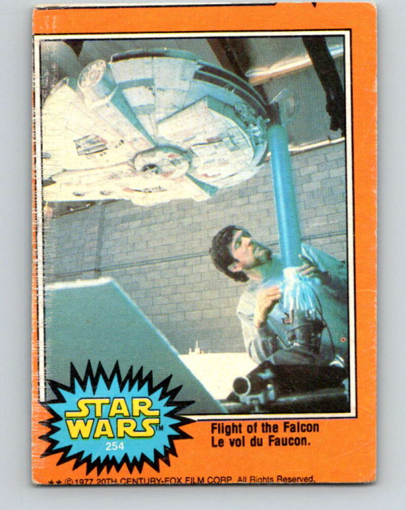 1977 OPC Star Wars #254 Flight of the Falcon V34592