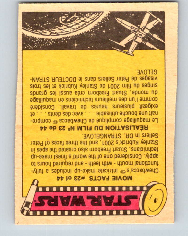 1977 OPC Star Wars #256 Constructing the Star Destroyer" V34594