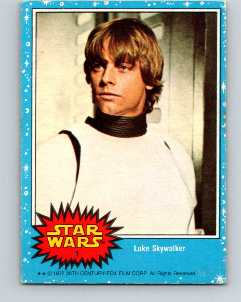 1977 Topps Star Wars #1 Luke Skywalker V34601