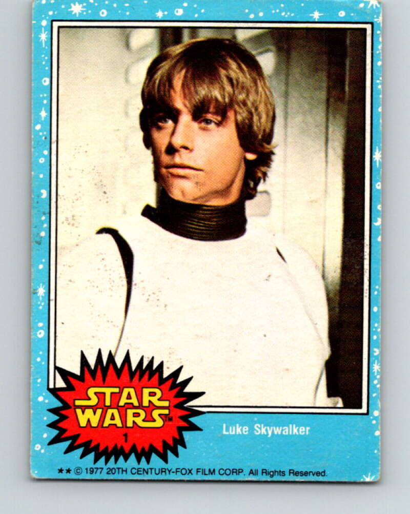 1977 Topps Star Wars #1 Luke Skywalker V34603