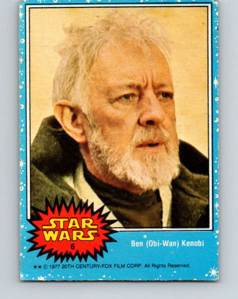 1977 Topps Star Wars #6 Ben Obi-Wan Kenobi V34608