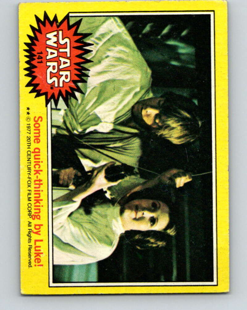 1977 Topps Star Wars #141 Some quick-thinking by Luke! V34626