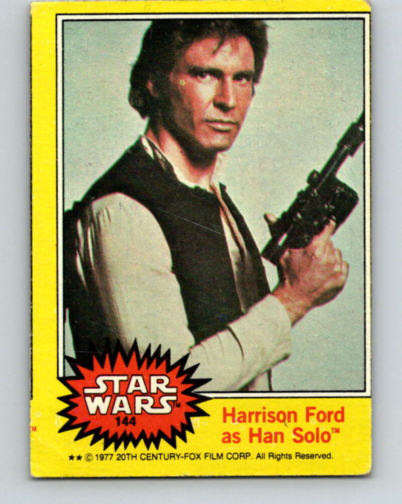 1977 Topps Star Wars #144 Harrison Ford as Han Solo V34629