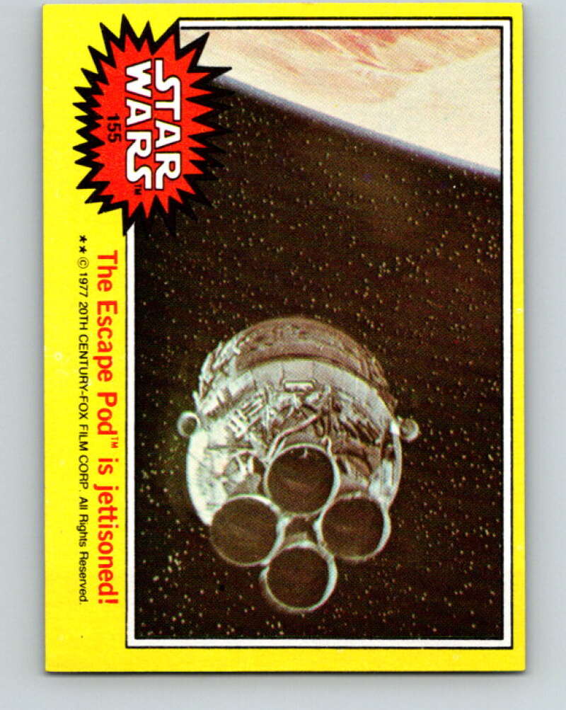1977 Topps Star Wars #155 The Escape Pod is jettisoned! V34639