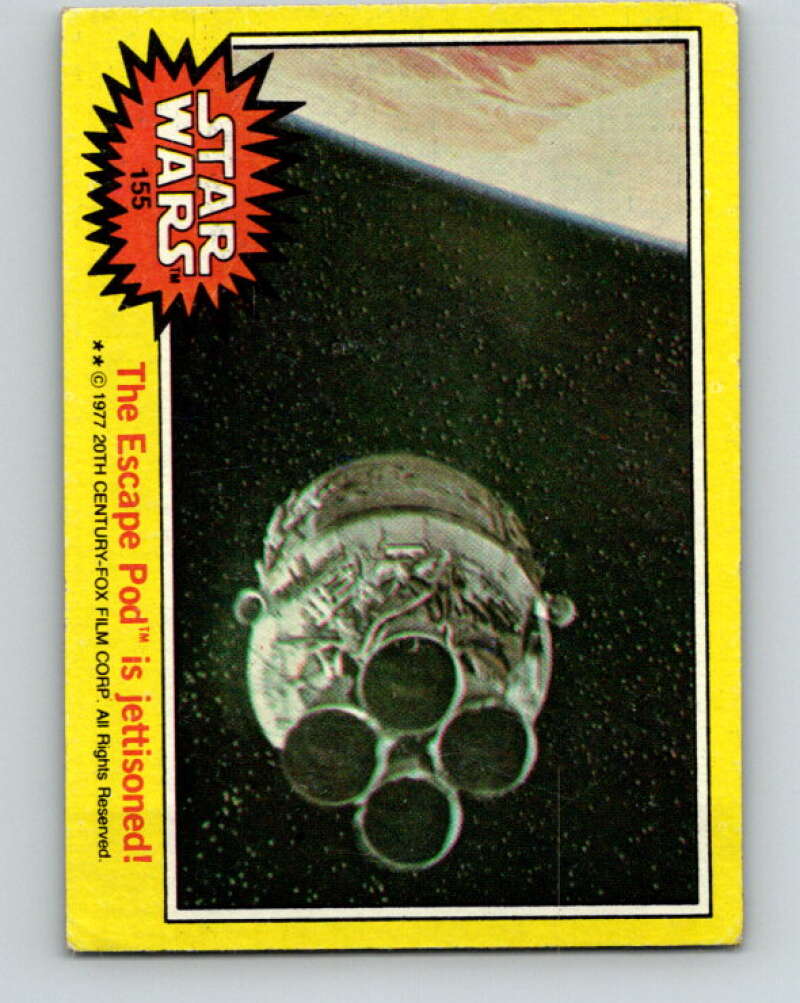 1977 Topps Star Wars #155 The Escape Pod is jettisoned!   V34640