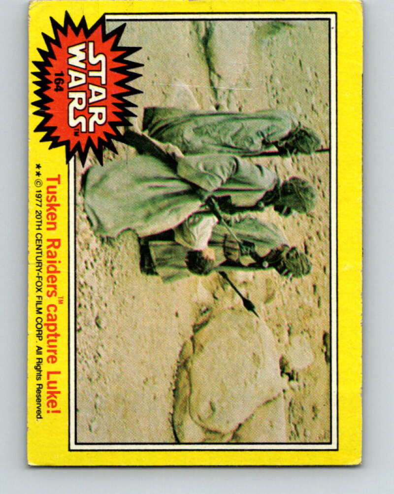 1977 Topps Star Wars #164 Tusken Raiders capture Luke! V34651