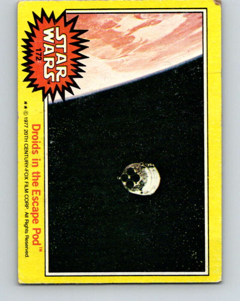 1977 Topps Star Wars #172 Droids in the Escape Pod V34660