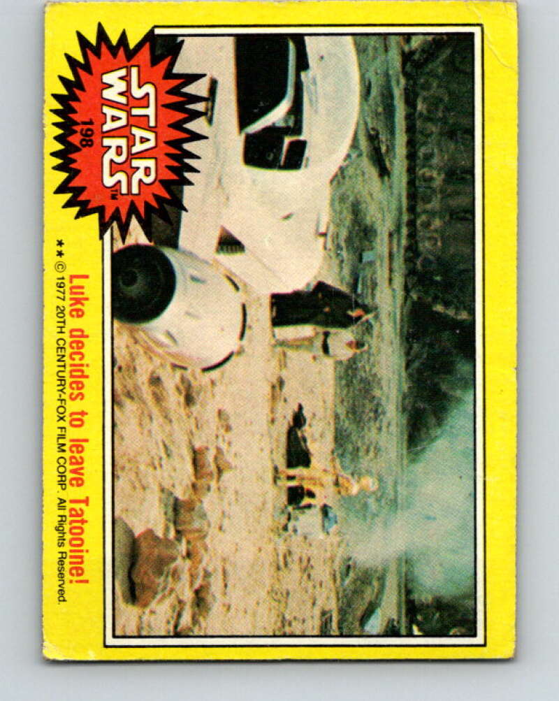 1977 Topps Star Wars #198 Luke decides to leave Tatooine! V34684