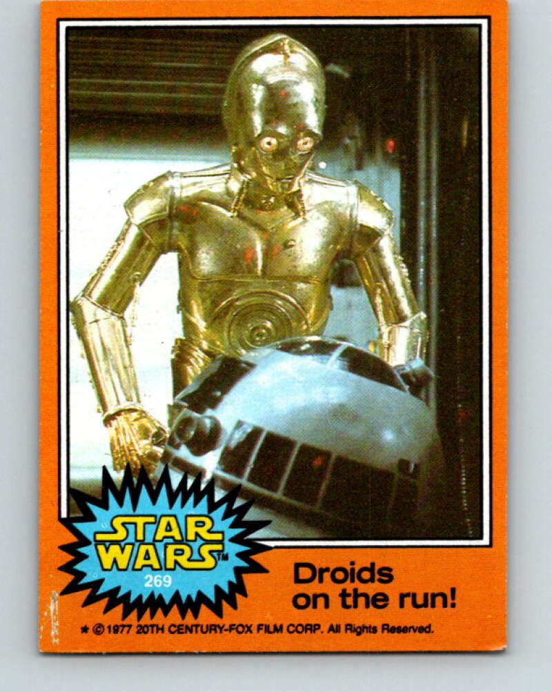 1977 Topps Star Wars #269 Droids on the run! V34685