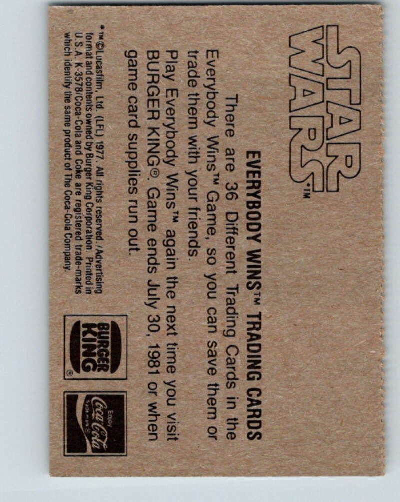 1977 Star Wars Burger King R2-D2 and C-3PO V34733