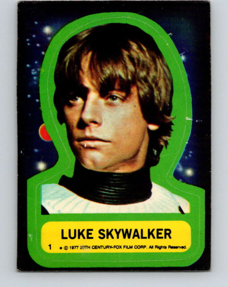1977 Topps Star Wars Stickers #1 Luke Skywalker V34737
