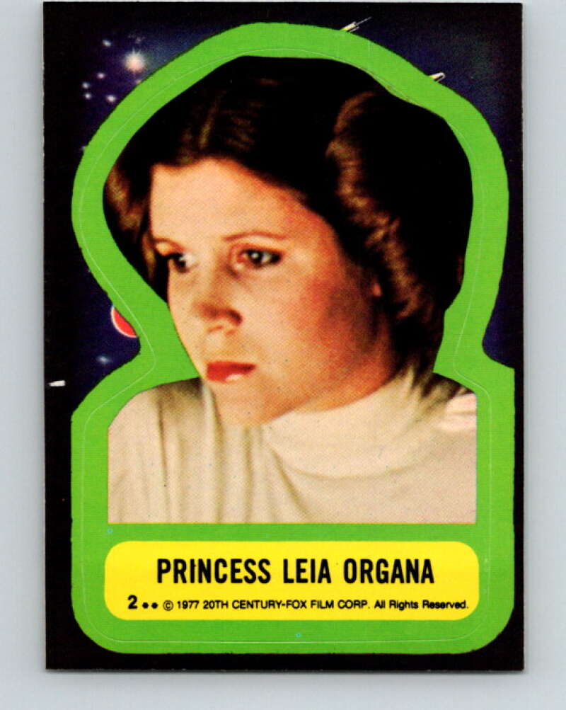 1977 Topps Star Wars Stickers #2 Princess Leia Organa V34739