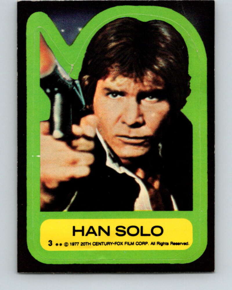 1977 Topps Star Wars Stickers #3 Han Solo V34740