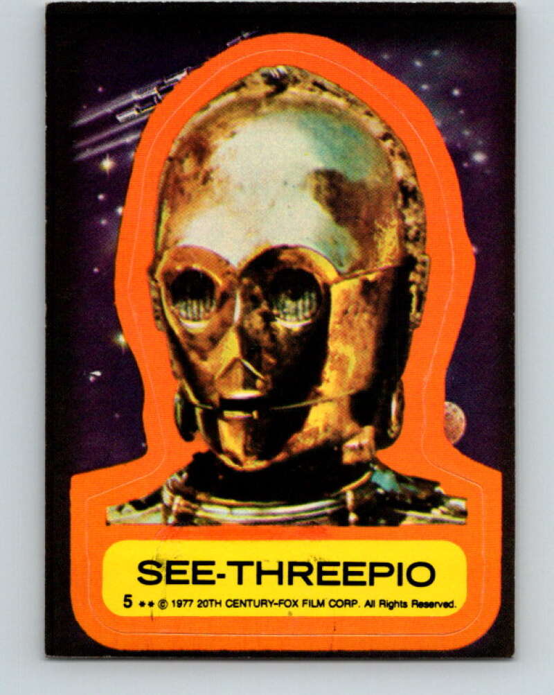 1977 Topps Star Wars Stickers #5 See-Threepio V34745