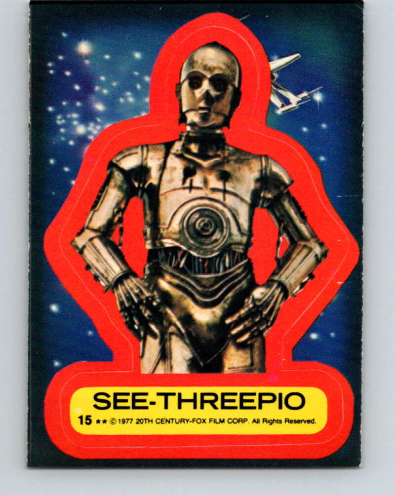 1977 Topps Star Wars Stickers #15 See-Threepio V34773