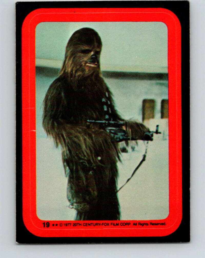 1977 Topps Star Wars Stickers #19 The Wookie Chewbacca V34775