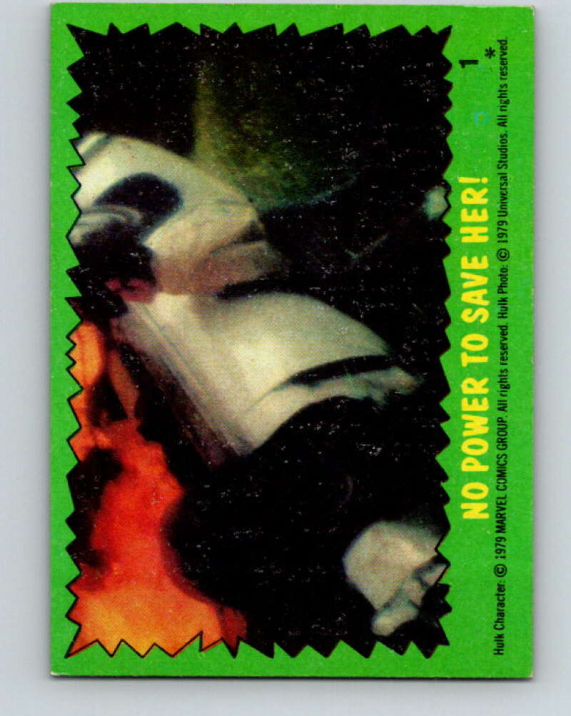 1979 Marvel Incredibale Hulk #1 No Power to Save Her V34784