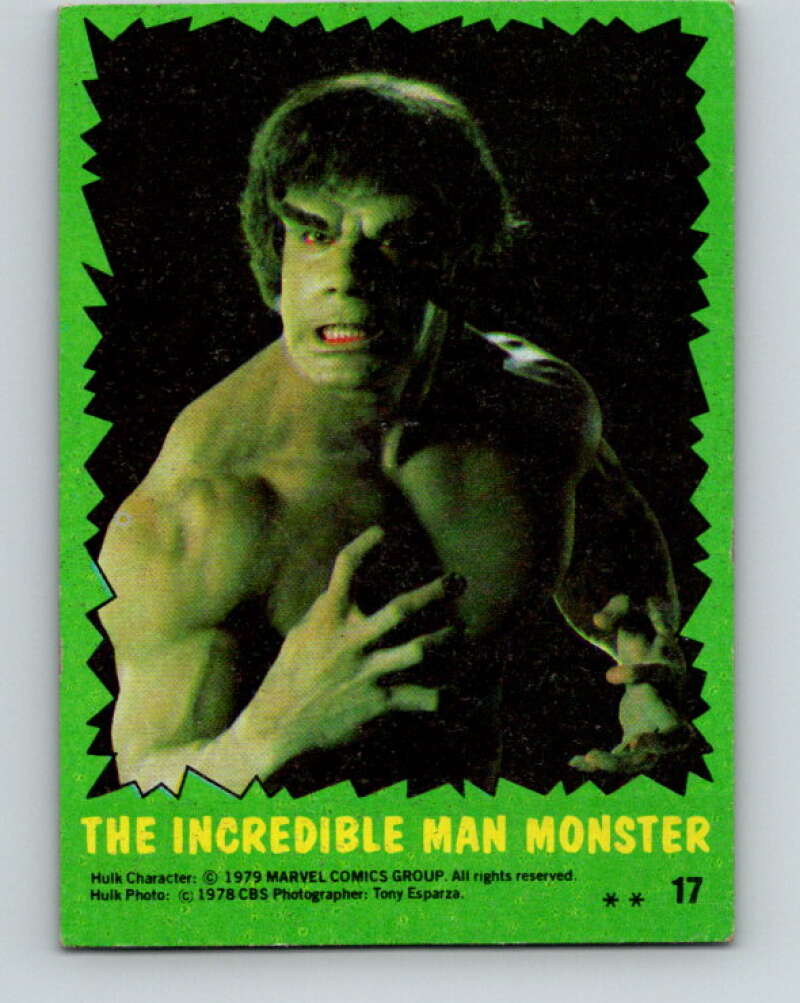 1979 Marvel Incredibale Hulk #17 The Incredible Man Monster V34835