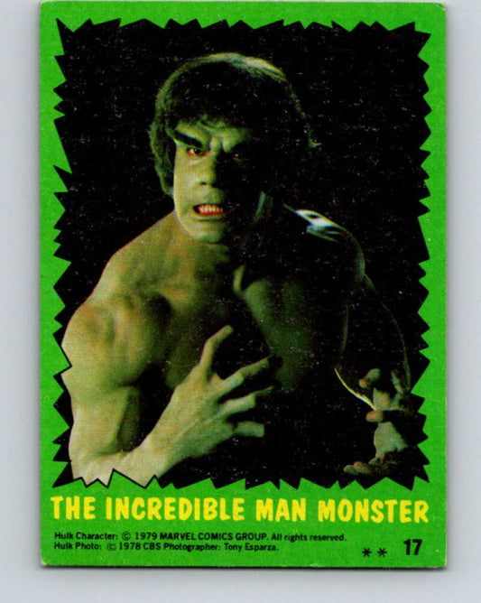 1979 Marvel Incredibale Hulk #17 The Incredible Man Monster  V34836