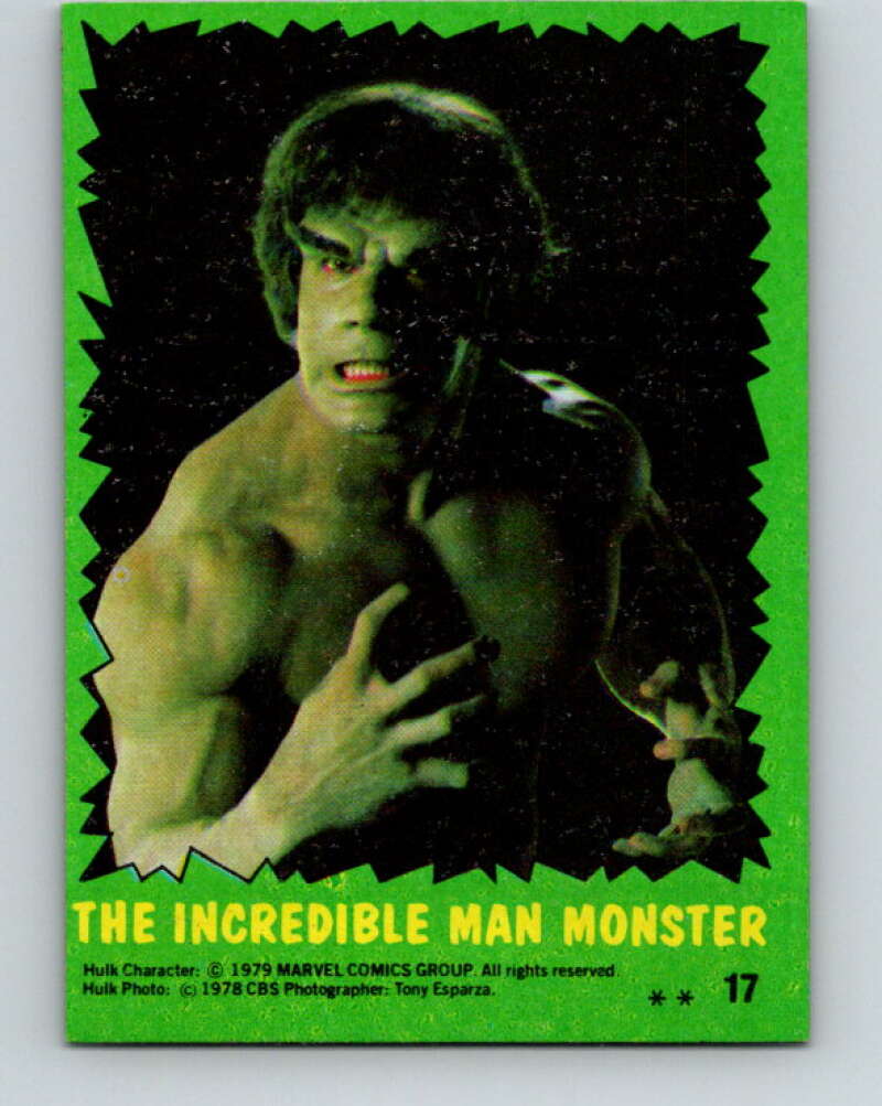 1979 Marvel Incredibale Hulk #17 The Incredible Man Monster V34837