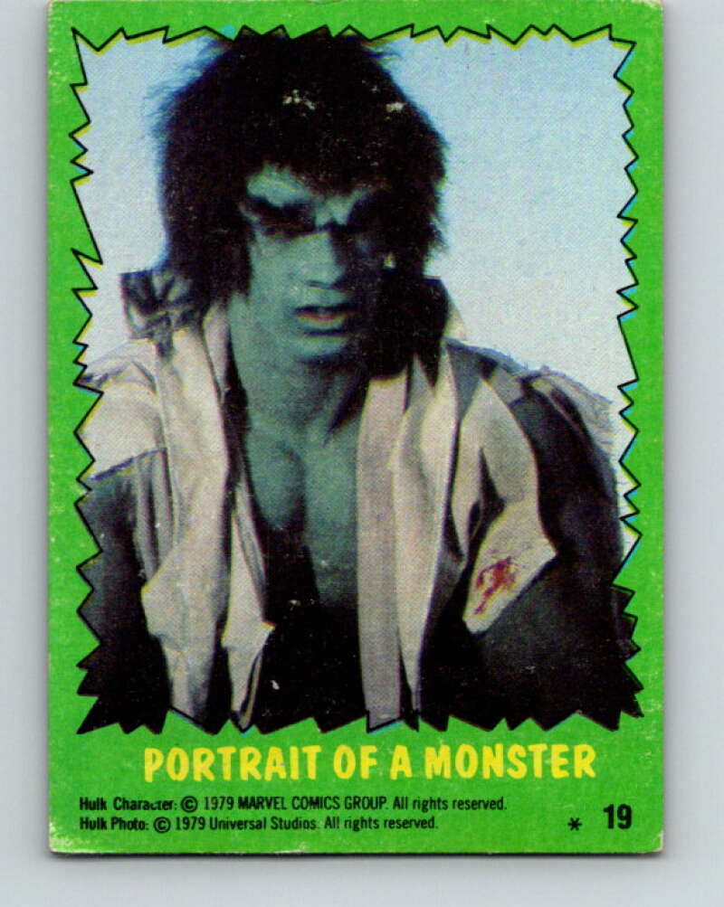 1979 Marvel Incredibale Hulk #19 Portrait of a Monster V34846