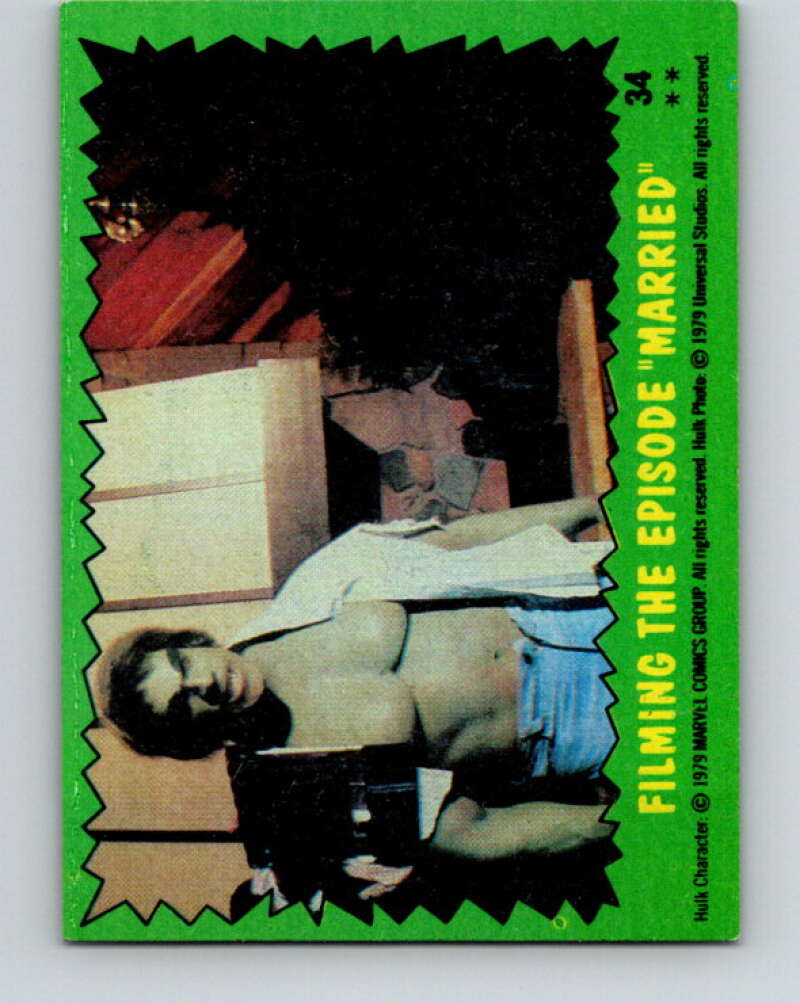 1979 Marvel Incredibale Hulk #34 Filming the Espisode "Married" V34909