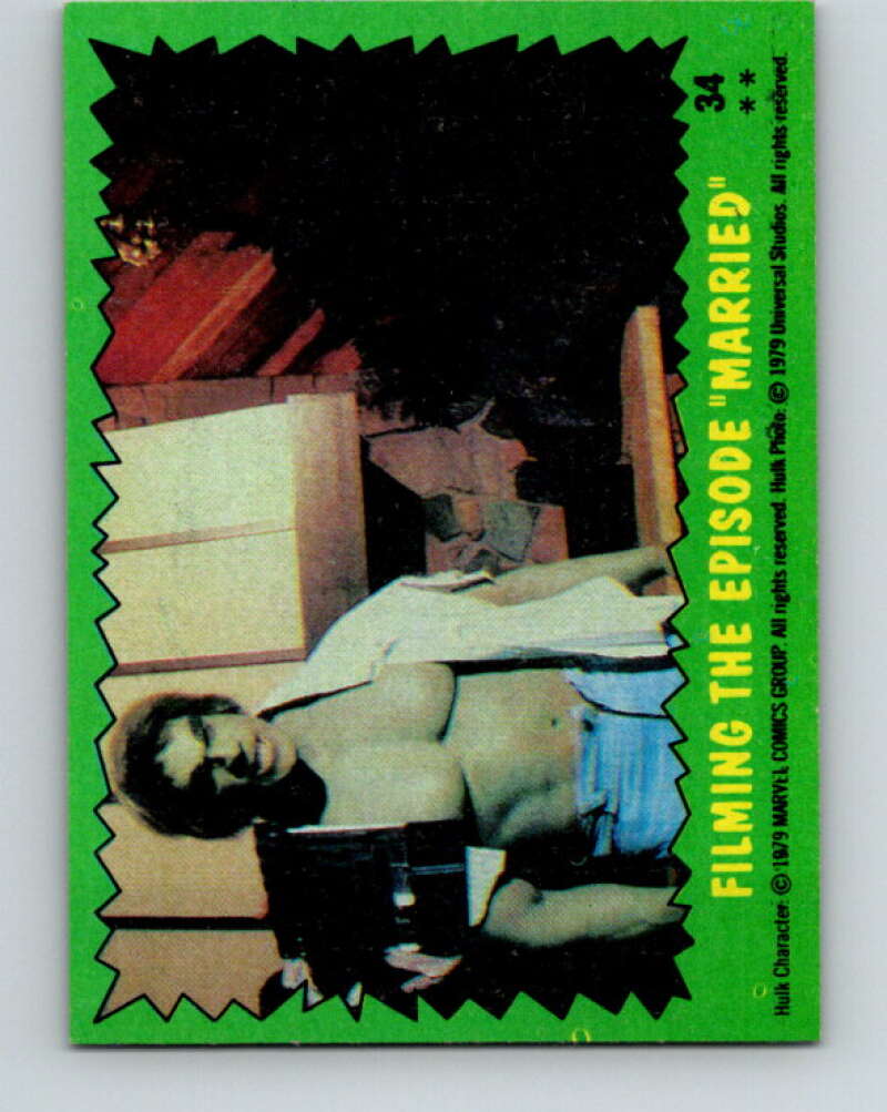 1979 Marvel Incredibale Hulk #34 Filming the Espisode "Married" V34910