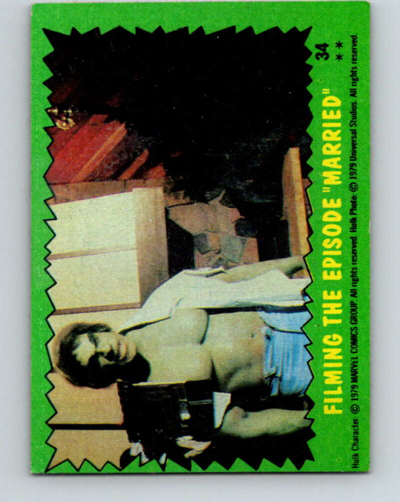 1979 Marvel Incredibale Hulk #34 Filming the Espisode "Married" V34911