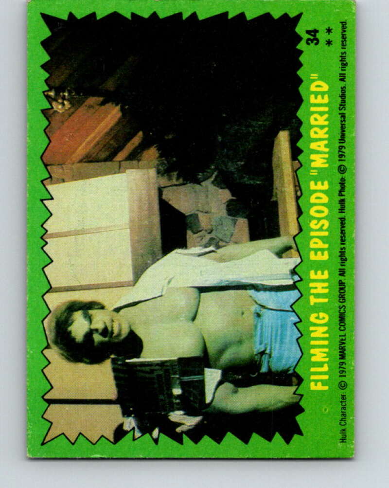1979 Marvel Incredibale Hulk #34 Filming the Espisode "Married" V34912